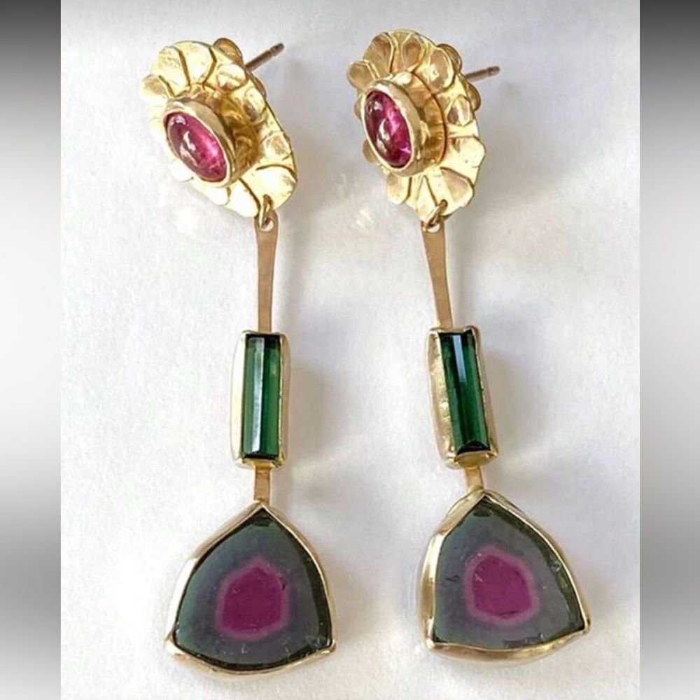 Boho Dangle Earrings S1293 - Picture 3 of 5